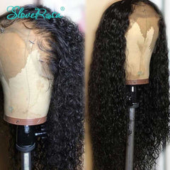 Curly Lace Front Malaysia Remy Human Hair Wig