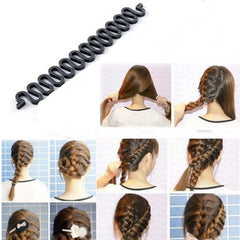 Women Hair Braid Clip Magic Styling Stick Bun Maker Tool Fashion Accessories