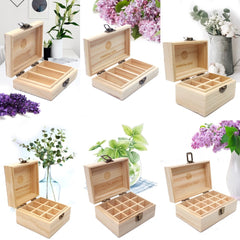 Pine Wooden Essential Oil Natural Boxes 5-15ml