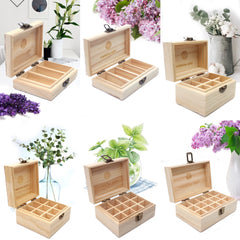 Pine Wooden Essential Oil Natural Boxes 5-15ml
