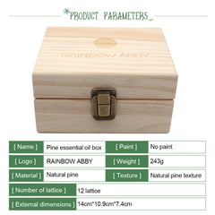 Pine Wooden Essential Oil Natural Boxes 5-15ml