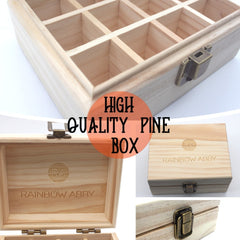 Pine Wooden Essential Oil Natural Boxes 5-15ml
