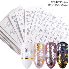 Mixed Design Nail Art Sticker Set
