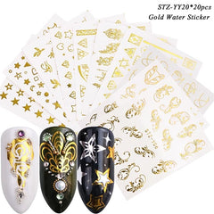 Mixed Design Nail Art Sticker Set