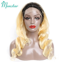 Body Wave 613 Honey Blonde Preplucked Brazilian Remy Human Hair Wig