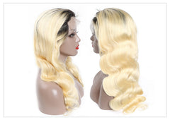 Body Wave 613 Honey Blonde Preplucked Brazilian Remy Human Hair Wig