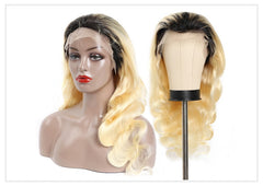 Body Wave 613 Honey Blonde Preplucked Brazilian Remy Human Hair Wig