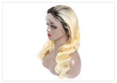 Body Wave 613 Honey Blonde Preplucked Brazilian Remy Human Hair Wig