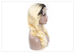 Body Wave 613 Honey Blonde Preplucked Brazilian Remy Human Hair Wig