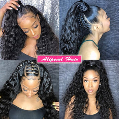 Deep Wave Lace Front  Brazilian Human Hair Wig