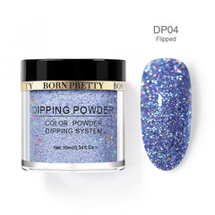 Holographic Dip Nail Powders
