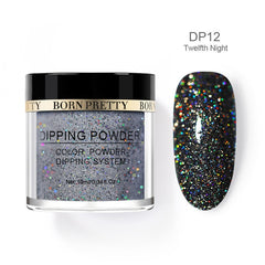 Holographic Dip Nail Powders