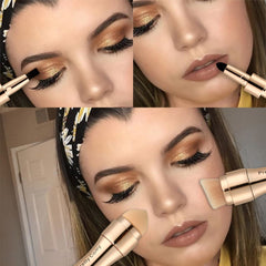 4 in 1 Multi-Function Gold Makeup Brushe Set