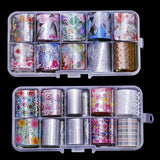 Holographic Foil Wrap Nail Art Stickers