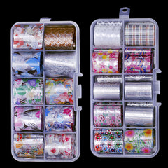 Holographic Foil Wrap Nail Art Stickers