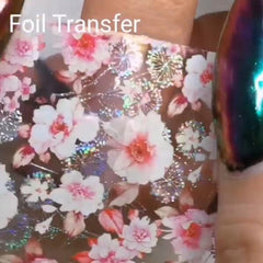Holographic Foil Wrap Nail Art Stickers