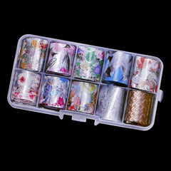 Holographic Foil Wrap Nail Art Stickers