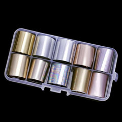 Holographic Foil Wrap Nail Art Stickers