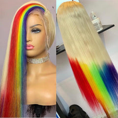 Lace Front Human Hair 613 Honey Blonde Wig
