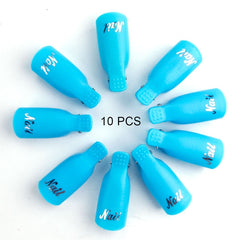 Nail Soak Off Cap Clips 10pcs