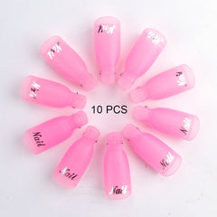 Nail Soak Off Cap Clips 10pcs