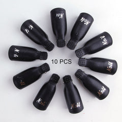 Nail Soak Off Cap Clips 10pcs