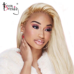 Lace Front Human Hair 613 Honey Blonde Wig