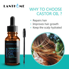 Black Castor Oil for Natural Eyelash Hair Growth