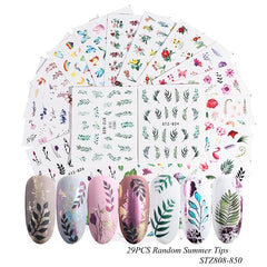 Mixed Design Nail Art Sticker Set