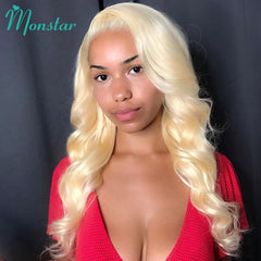Body Wave 613 Honey Blonde Preplucked Brazilian Remy Human Hair Wig