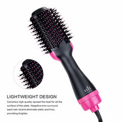 Hair Dryer Brush 2 In 1 Hair Straightener Curler Comb