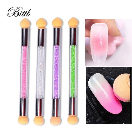 Glitter Powder Sponge Nail Brushes