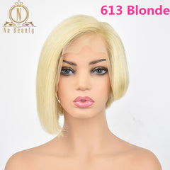 13x6 Short Bob Cut  Brazilian Remy Human Hair Lace Front Wig