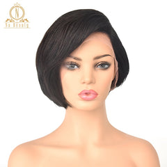 13x6 Short Bob Cut  Brazilian Remy Human Hair Lace Front Wig