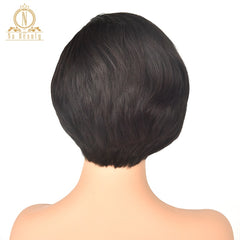 13x6 Short Bob Cut  Brazilian Remy Human Hair Lace Front Wig