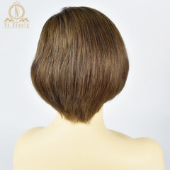 13x6 Short Bob Cut  Brazilian Remy Human Hair Lace Front Wig
