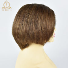 13x6 Short Bob Cut  Brazilian Remy Human Hair Lace Front Wig