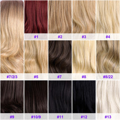 3/4 Half Wig Clip in Hair Extensions Premium Heat Resistant Synthetic Hair