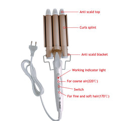 Jumbo 3 Barrel Hair Waver