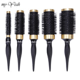 Ceramic Iron Hair Brush Anti-static High Temperature Resistant Round Barrel Comb