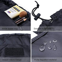Lazy Cosmetic Bag, Maxtour Makeup Toiletry Jewelry Organizer with Zipper and Drawstrings