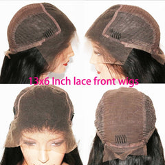 Loose Wave Curly Human Hair Lace Front Wigs Wavy 13x6 Deep Part