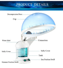 2 in 1 Hair and Facial Steamer with Bonnet