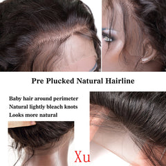 Side Part With Bangs Wig Highlight Brown Blonde Transparent 13x6 Lace Front Human Hair Wig Pre Plucked Natural Hairline