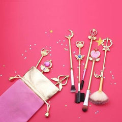 Sailor Moon Crystal Jewelry Makeup Cosmetic Brush Set