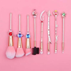Sailor Moon Crystal Jewelry Makeup Cosmetic Brush Set