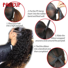 Drawstring Ponytail Synthetic Hair Extensions