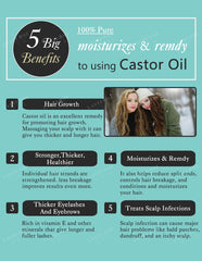 Black Castor Oil for Natural Eyelash Hair Growth