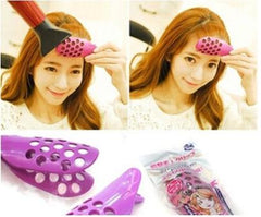 Professional Hair Fringe Clip Bangs Curler Roller Holder Salon DIY Styling Tool