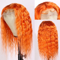 Lace  Brazilian Remy Prep-lucked Curly Human Hair Wig Glueless Lace Front Preferred Transparent